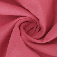 WHLBF vruća ružičasta haljina za žene plus veličine dugih rukava, ženska haljina za kaučulke za kauzal