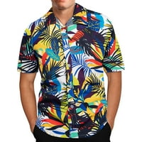 Muške havajske košulje Tropicko dugme za ispis dole Ležerna majica kratkih rukava