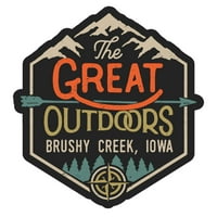 Četkica Creek Iowa The Great na otvorenom dizajn naljepnica vinilnih naljepnica