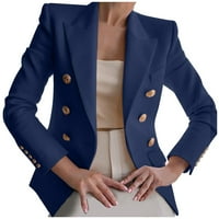 HVYesh ženska radna kancelarija odijelo Blazer vintage dugih rukava LEAL Business odijelo jesen slim