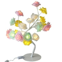 Wanyng Prekrasna ruža Bouquet LED stablo Stolni svjetiljki Svjetla Zabava Vjenčanje Početna Dekor Poklon