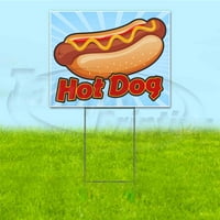 Znak hot dog, uključuje udjel metalnih koraka