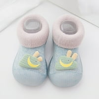 Leey-World Toddler Cipele za bebe Početna Papuče Crtani tople kuće papuče za obložene zimske cipele