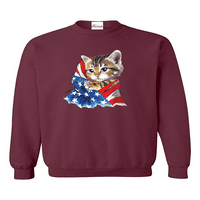 Muški duksevi i duksevi - Američka zastava Mačka