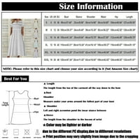 Ženske haljine klirence kratki rukav A-line maxi labav zarezni vrat tiskani ljetna haljina svijetloplava m