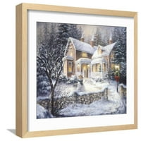 Winters Dobrodošli, scenske sezone uokvirene umjetnosti Ispis Umrand Wall Art by Nicky Boehme Prodano