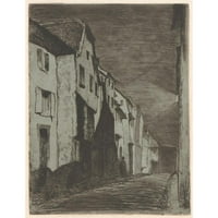 James Abbott McNeill Whistler Black Ornate uokviren dvostruki matted muzej umjetnosti pod nazivom: ulica