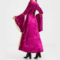 Fartey Retro Velvet haljine za žene srednjovjekovne renesansne trupke kostimi tradicionalni viktorijanski irski Halloween party princess haljina