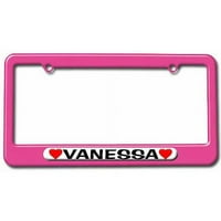 Vanessa Ljubav sa okvirom oznake tablice sa srcima, više boja