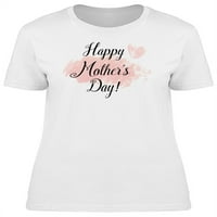 Ružičasta akvarel sretna majica majica žena -image by shutterstock, ženska XX-velika
