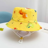 Caveitl 3- godine dječji ribar Cartoon Basin Cap na otvorenom sunčana kapa kapa šešira žuta