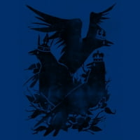 Krunovana Crow Boys Royal Blue Graphic Tee - Dizajn od strane ljudi s