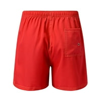 IOPQO muške kratke hlače Muške ljetne modne ležerne pune boje Candy-obojene čipke za plažu hlače na
