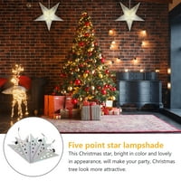 Rosarivae Christmas Pentagram Lampshade 3D papir Pet tačke stafor stropne svjetiljke