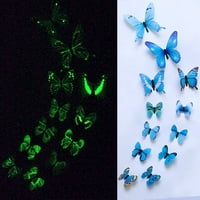 Follure Naljepnice za ukrašavanje ukrasa svjetlosni leptir dizajn naljepnica naljepnica naljepnice za umjetnost Magnetski dekor Bu