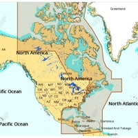 -Map na MA Megawide MicroSD Atlantic Coast, Gulf o Meksiko i Karibi