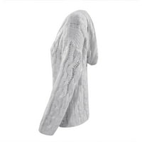 Vivianyo HD džemperi za žene Clearence Plus Veličina Žene Modni labavi Velike veličine Jednobojni kapuljač