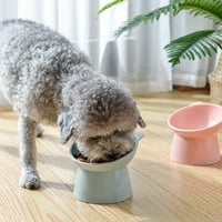 za mačke povišene zdjele 45 ° naginjeni povišeni posuda za hranjenje kućnim ljubimcem sa štandom za