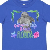 Inktastic Panama City Beach Florida Slatka plivanje Manate Poklon mališani Dječak ili majica Toddler