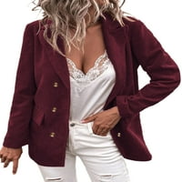 Paille žene otvorene prednje ležerne poslovne jakne srednje duljine ured bluže odijelo čvrsto kolor