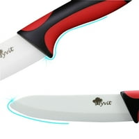 Keramički noževi postavljeni sa držačem noža, 3 4 5 6 kuharski nož za ispaljivanje kuhinjskih noža set sa omotačima i ljuštićom, ručka s više boja