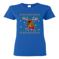 Dame Rudolph Gangsta Sleigh Reindeer Cool ruly božićna Funny DT majica Tee