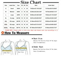 Bigersell Workout Bras za žene Visoka podrška Summ Comfort Comfort Bras za žene Majica BRA Style R V-izrez