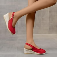 Slobodno vrijeme Visoke pete Prevladavaju ženske sandale crvene veličine 8.5