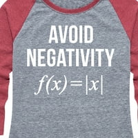 Instant poruka - Izbjegavajte negativnosti - Ženska grafička majica Raglan