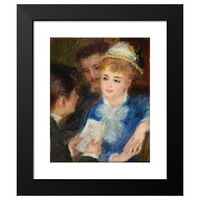 Pierre-Auguste Renoir Black Moderni uokvireni muzejski umjetnički ispis pod nazivom - Čitanje uloge