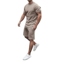 38S Slim Fit Court Ljeto i kratke hlače Majice Plaža Kratki rukav Muške hlače za muškarce Postavlja