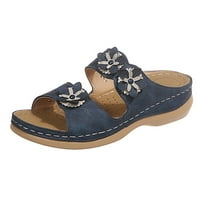 Aufmer sandale na prodaju Ženska ljetna puna boja Udobna udubljena klina Cvijeće Žene sandale Ležerne