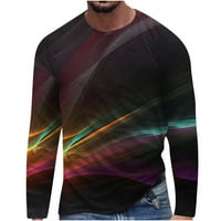 Košulje za muškarce Grafička moda 3D digitalni tisak Bluza s dugim rukavima Srednja odjeća mornarica
