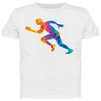 Šareno trčanje atleta majica Muškarci -Image by Shutterstock, muško mali