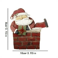 Božićni ukrasi, Santa Claus Penjajući se dimnjak sa božićnim ukrasima ukrasi drvenim privjeskom, božićni