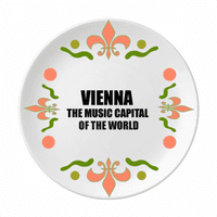 Bečki glazba glazbenog glavnog grada Cvijeće keramike za platnu posuđe za večeru