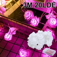 Peartso LED lampica simulacija ružičastog svjetla String Vjenčanje uređenje poklona