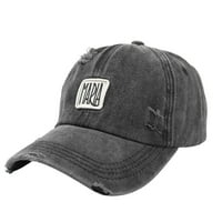 Hat Unise Classic Low Profil Pamučna bejzbol kapa izvezena slova Camoflauge Mekani nestruki podesivi veličine tata šešir