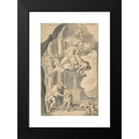 Franz Xavier Karl Palko Crni moderni uokvireni muzej umjetnički print pod nazivom - Sveti Stephen od