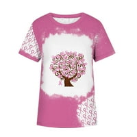 Košulja za karcinoma dojke za žene košulje za dojke ružičaste vrpce Svijest o raku dojke T-majice Jači
