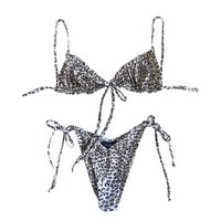 Ženski kupaći kostimi Prints Bikini Sthrappy Split Split Split set kupaćih kostima