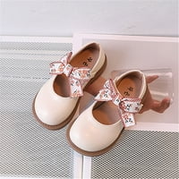 DMQupv čizme za djevojčice Veličina luka cipela satena gležnjače cvijeće djevojke za vjenčanje blistavo
