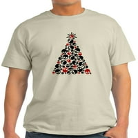 Cafepress - gotičko lubanje božićno drvce - lagana majica - CP
