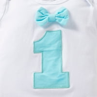 Little Djevojka odjeća odjeća prva rođendan kravata Romper Baby Bow Girl odijelo za bodi set Djevojke