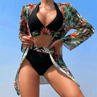 Puawkoer tri tiskana V rect visoki stručni splitski kupaći kostim super odijelo