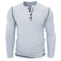Stamzod Muška košulja za vježbanje Casual Fashion High Elastity Bluza s dugim rukavima pulover pulover
