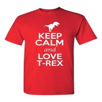 Držite miran i volite T-re-sa dinosaur ljubavnicom za odrasle majica