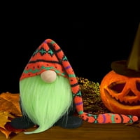 Noć vještica pletena dugačka šeširka lutka brada stara push lutka dekoracija ukrasa