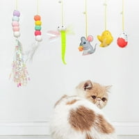 Smiješni viseći vrata odskakanje uvlačivim plišanim mačkama igračka interaktivna Q0K1