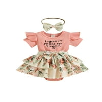 Novorođena dječja djevojka odjeća Ljeto odijelo Gotovo od mame Jedan bodySuits Romper haljina cvjetna suknja haljina odjeća